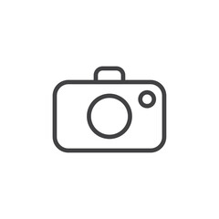 Camera icon Logo symbol outline set