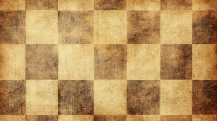Fototapeta premium Vintage grunge checkered pattern background with faded tones for use in design projects and artistic applications