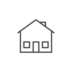 Home icon Logo symbol outline set