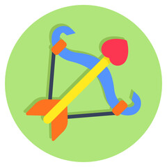 Trendy design icon of love bow