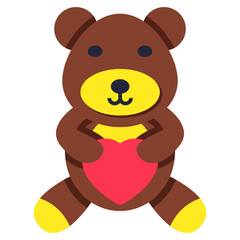 Modern design icon of teddy bear
