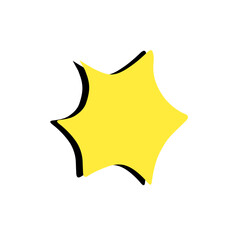Yellow-black balloon speech wow surprise promotion