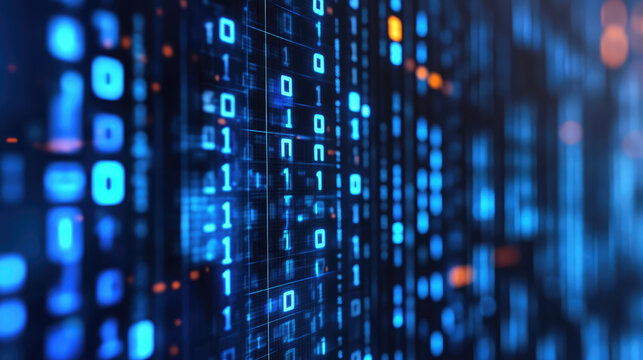 blue binary code