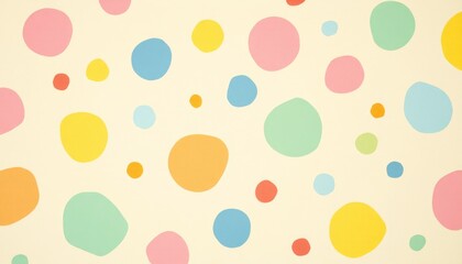 Vibrant Polka Dot Pattern with Hot Pink, Lime Green, Electric Blue, and Sunny Yellow Dots