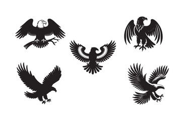 Eagle Silhouette Vector High Quality and Versatile Design