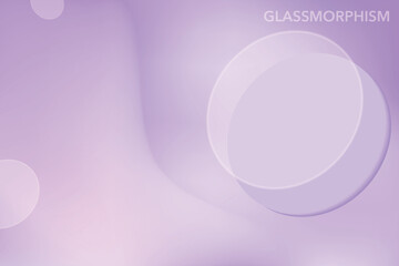 Obraz premium Hexagon Shaped Glassmorphism Pastel Purple Background. Aesthetic Design Vector Illustration For E-commerce, Beauty, Fashion, Web, UI, Etc.