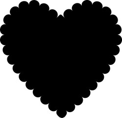 Cute heart silhouette.
For celebrating Valentine's Day, Mother's Day or wedding.
Transparent background.
