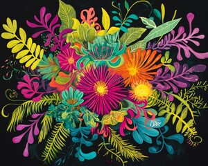 Vibrant Tropical Floral Bouquet