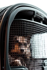 A person sitting in a vehicle, gazing outside the window