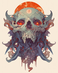 Zombie symmetry layout illustration