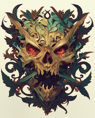 Zombie symmetry layout illustration