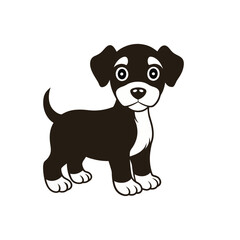 A cute rufus baby dog vector illustration