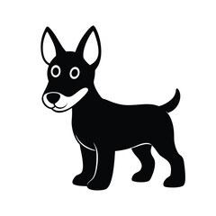 A cute rufus baby dog vector illustration