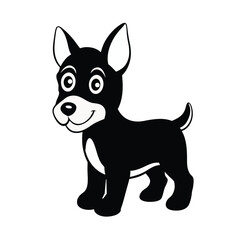 A cute rufus baby dog vector illustration