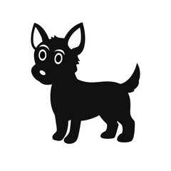 A cute rufus baby dog vector illustration