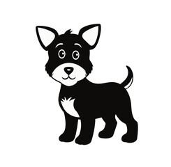 A cute rufus baby dog vector illustration