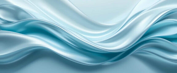 Obraz premium Silver Metallic Background with Pale Blue and Soft Teal Tones