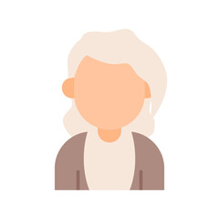 Illustration of an female faceless avatar