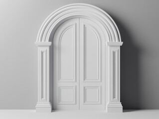 Elegant White Arch Doorway