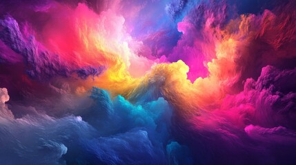 A Mesmerizing 3D Abstract Multicolor Visualization