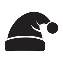 Classic Santa Hat Icon for Christmas Designs