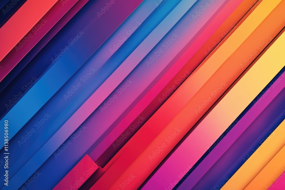 Aufkleber a vibrant abstract design featuring interconnected lines on a bright and cheerful background