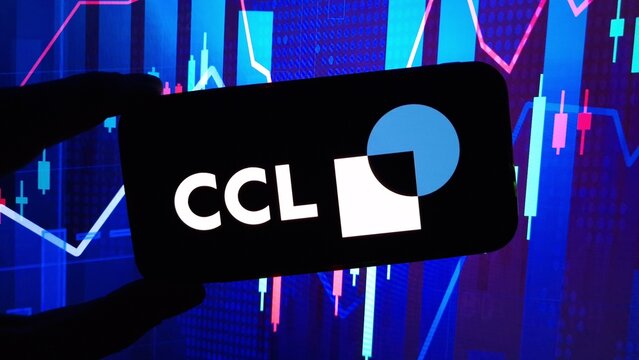 Konskie, Poland - December 15, 2024: CCL Industries company logo displayed on mobile phone