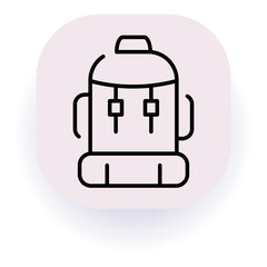 Camping and Hiking Vector Icons