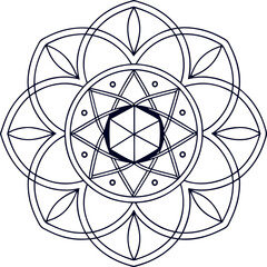 Fototapeta premium Best Easy Mandala design 