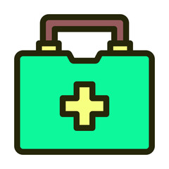 Obraz premium Camping and Hiking Gear Icons Set