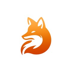 fox logo illustration. Premium fox logo. 