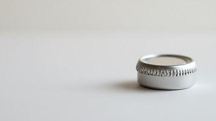 2. A close-up of a water bottle cap and neck isolated on a clean white surface