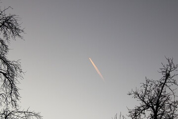 airplane in the sky