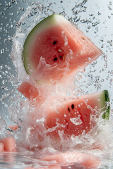 Fototapeta premium watermelon in water