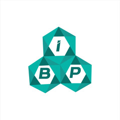 Fototapeta premium IBP creative minimalist letter logo. IBP unique vector initials alphabet letter logo design