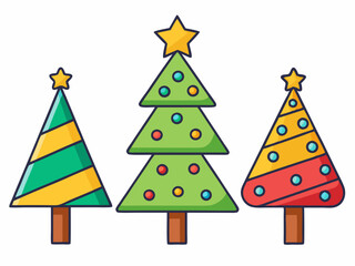 Collection of Coniferous Trees with Lush Green Textures