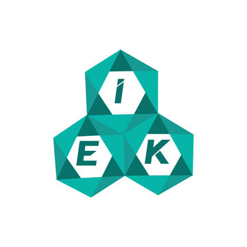 IEK creative minimalist letter logo. IEK unique vector initials alphabet letter logo design