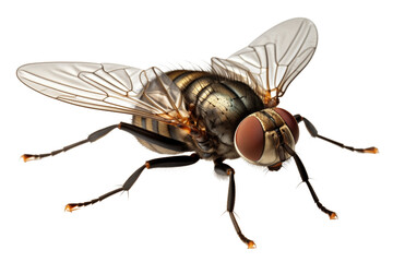Fototapeta premium A fly, isolated on transparent background. 