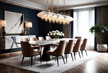 A dynamic brainstorming room with modular furniture, writable surfaces on walls and tables, colorful bean bag chairs, and a ceiling-mounted projector for collaborative ideation sessions