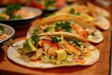Soft Tacos: Delicious Fresh Fish Tacos with Cod, Avocado, and Cilantro