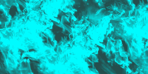 Light blue watercolor background with a vintage textured. Watercolor wash with an aqua-painted, textured, grungy design.  Blue fire in white background