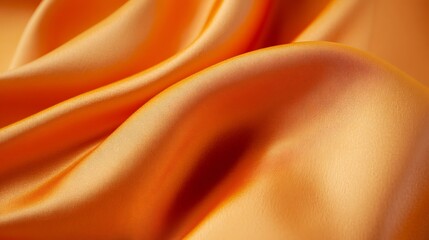 Obraz premium 16. A smooth, velvety orange background with a satin finish and soft lighting highlights