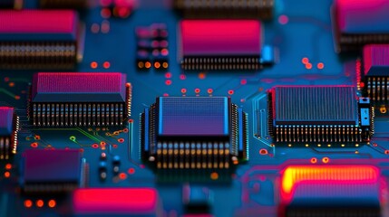 Exploring technology innovation through macro photography of circuit boards in a controlled studio environment