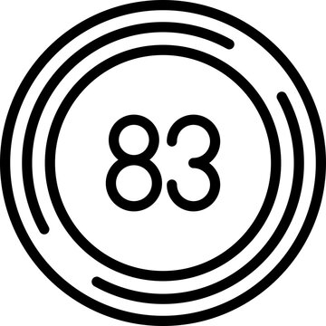 Eighty three Icon