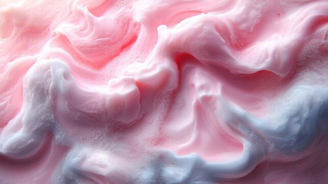 Abstract ice cream swirl patterns in muted pastel tones, soft and elegant textures for modern designs.