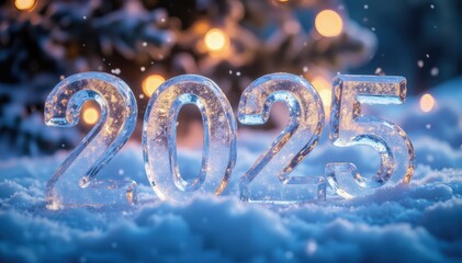 New year celebration 2025 winter wonderland