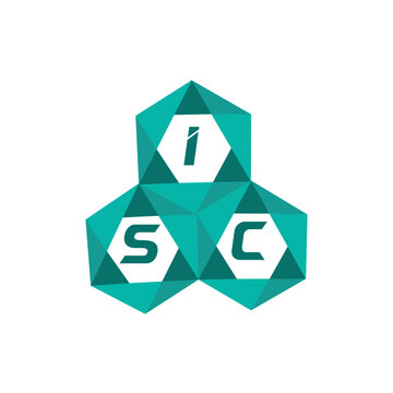 ISC creative minimalist letter logo. ISC unique vector initials alphabet letter logo design