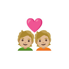 Emoji Children with Heart