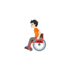 Person In Manual Wheelchair
