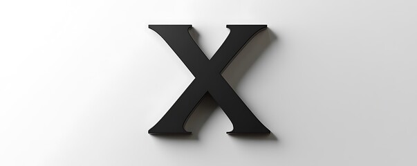 Obraz premium A minimal 3D letter 